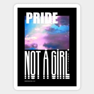 Not a Girl | Genderqueer Pride Magnet